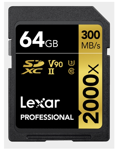 Lexar Prof 64 GB 2000X SDXC V90